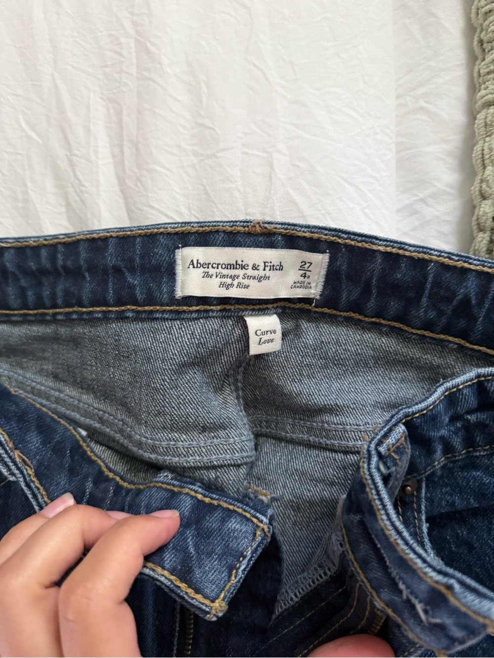 Abercrombie & Fitch vintage straight hi rise - curve love